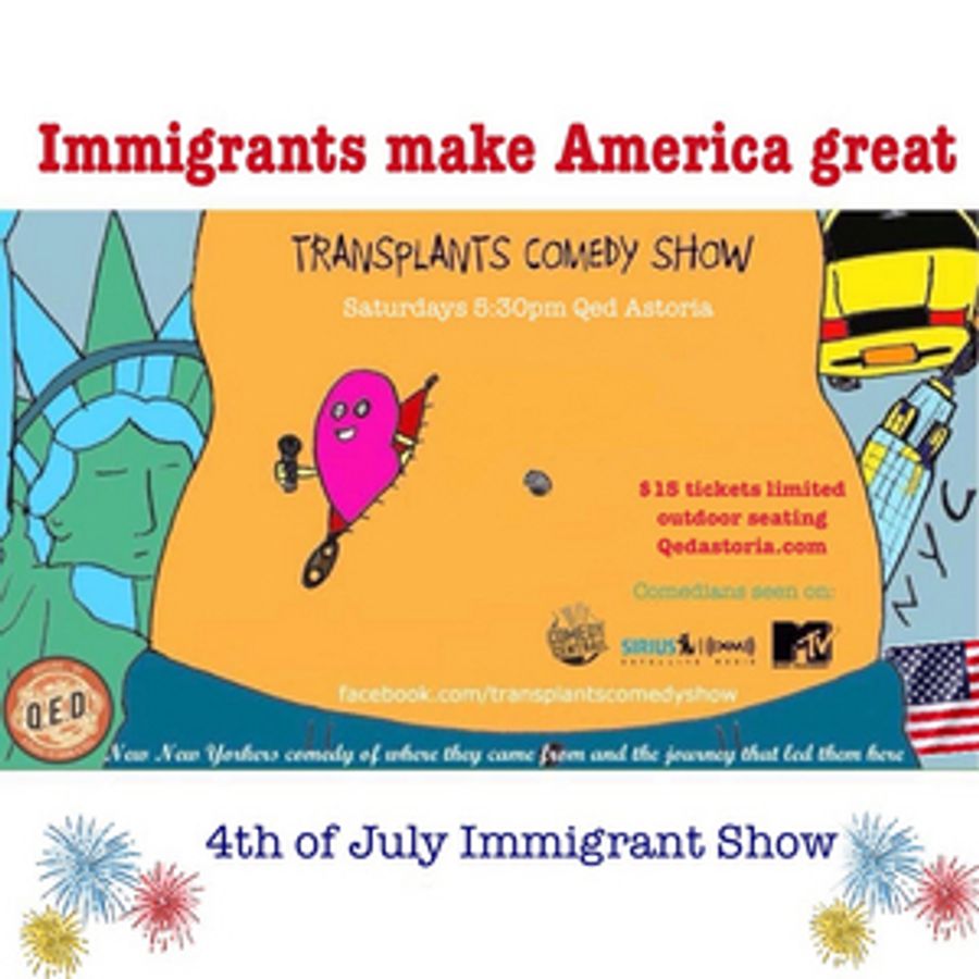 QED Presents TRANSPLANTS COMEDY SHOW Live and Outdoors Image