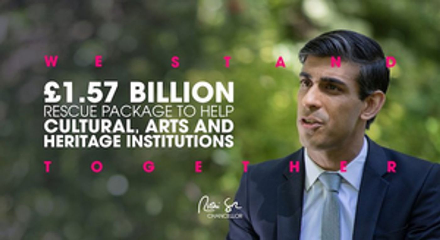 UK Government Announces £1.57 Billion Rescue Package For The Arts UK Government Announces £1.57 Billion Rescue Package For The Arts Image