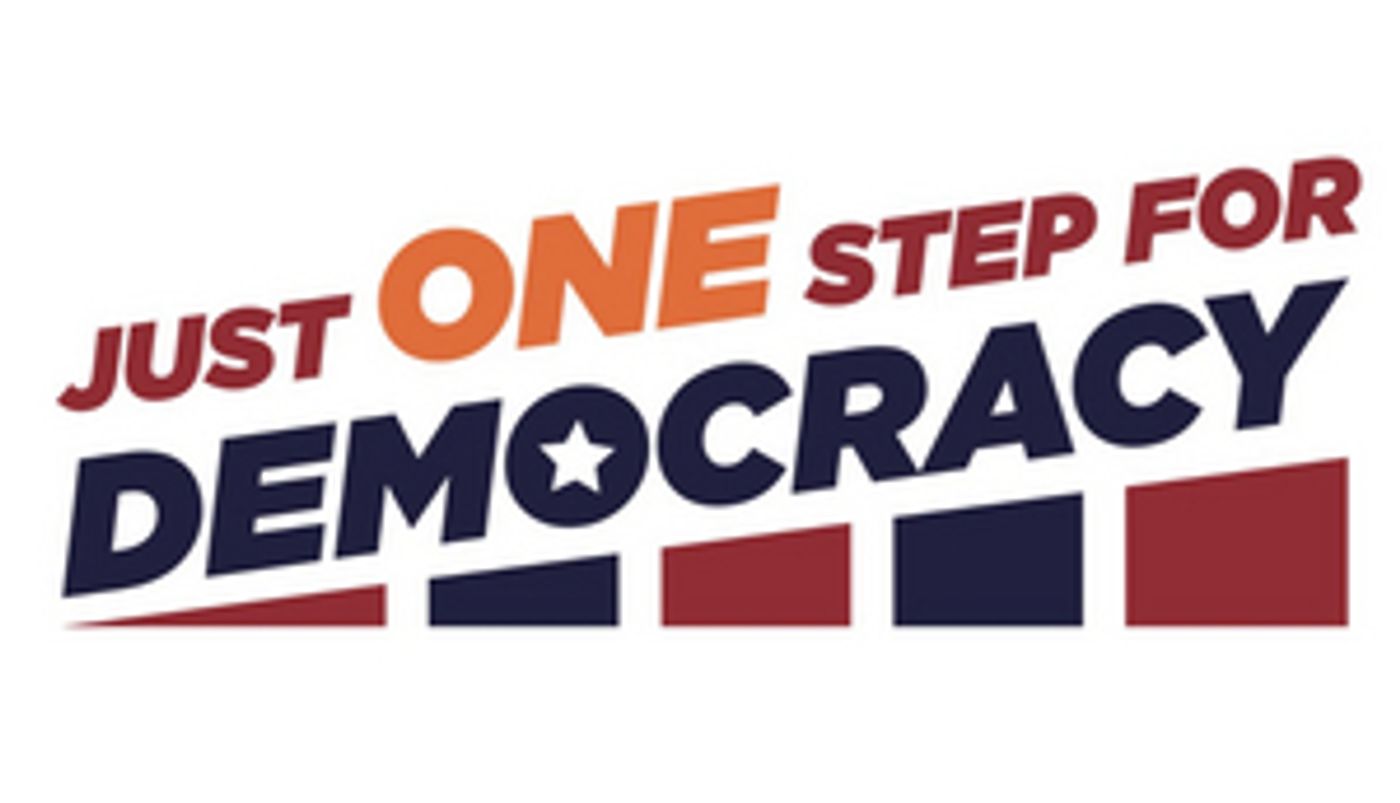 Arnetia Walker and Stephen Nachamie Launch JUST ONE STEP FOR DEMOCRACY  Image