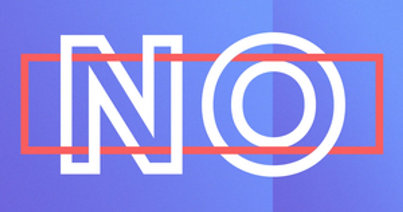 BWW Blog: Just Say No.  Image