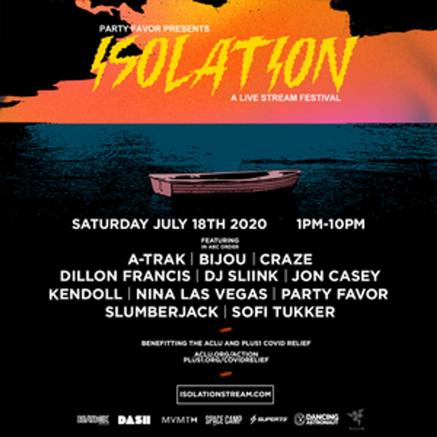 Party Favor Presents: Isolation Live Stream Festival Lineup with A-Trak, Dillon Francis, SOFI TUKKER, DJ SLIINK & More! Party Favor Presents: Isolation Live Stream Festival Lineup with A-Trak, Dillon Francis, SOFI TUKKER, DJ SLIINK & More! Image