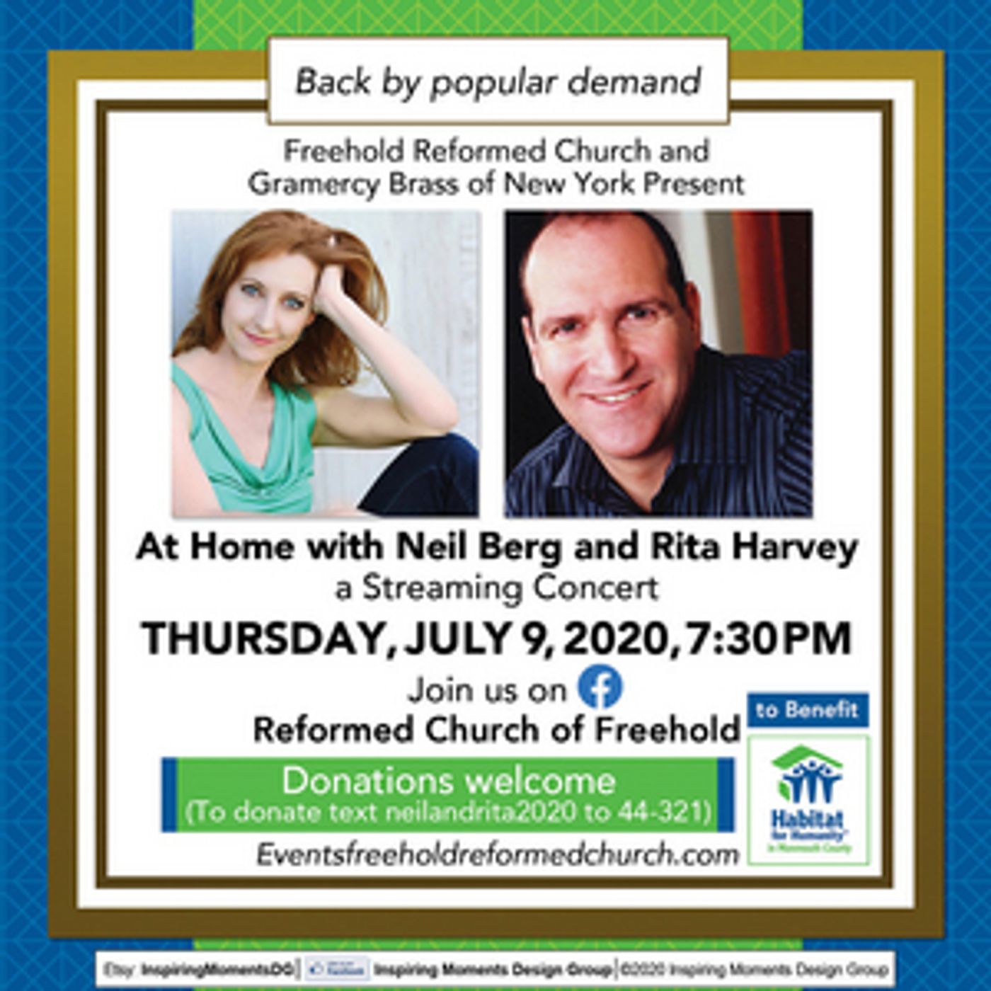 Tune in to Neil Berg and Rita Harvey's Free Streaming Concert To Benefit Habitat for Humanity Tune in to Neil Berg and Rita Harvey's Free Streaming Concert To Benefit Habitat for Humanity Image