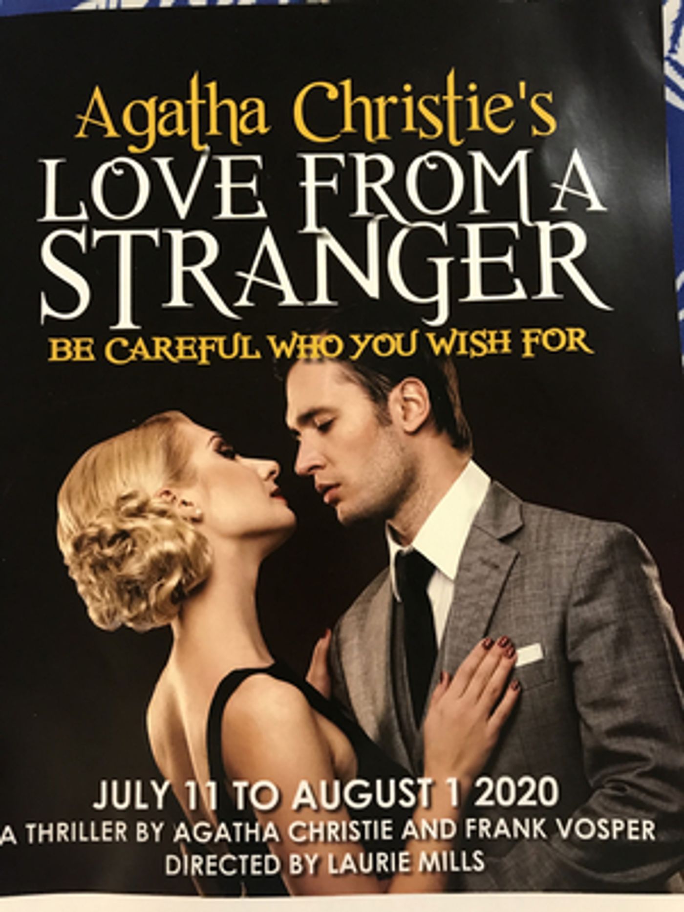 Review: LOVE FROM A STRANGER at Howick Little Theatre Review: LOVE FROM A STRANGER at Howick Little Theatre Image