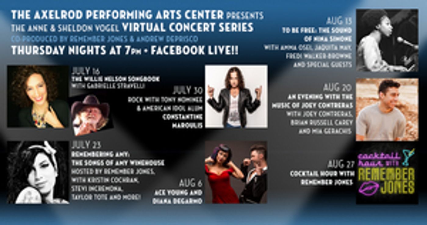 Constantine Maroulis, Ace Young, Diana DeGarmo and More to Take Part in Axelrod PAC's Virtual Summer Concert Series Constantine Maroulis, Ace Young, Diana DeGarmo and More to Take Part in Axelrod PAC's Virtual Summer Concert Series Image