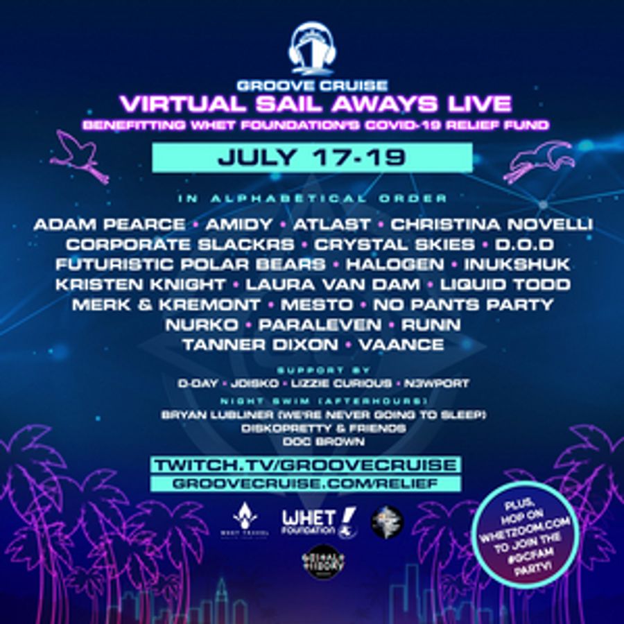 Groove Cruise Welcomes 30+ DJ's And Artists For Next Virtual Sail Aways Livestream Image