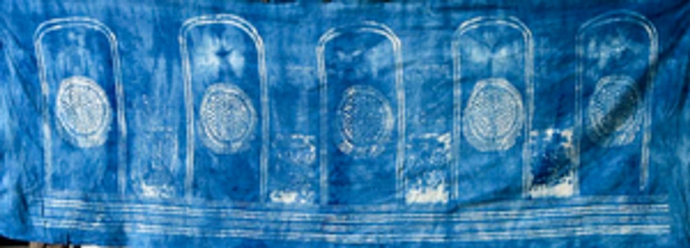 Adiyogi Shiva: A Journey in Cosmic Indigo The Largest Painting Ever by Sangeeta Gupta  Image