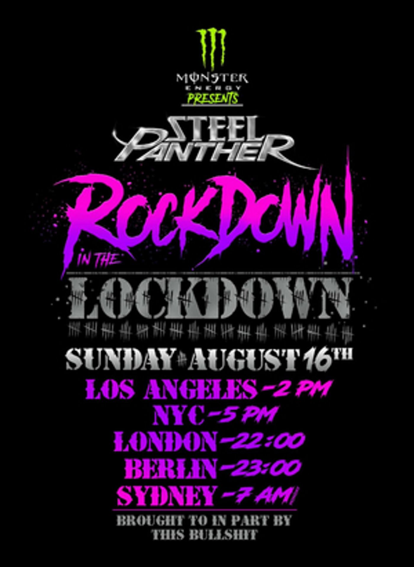 Steel Panther To Hold Another Virtual Concert Event Steel Panther To Hold Another Virtual Concert Event Image