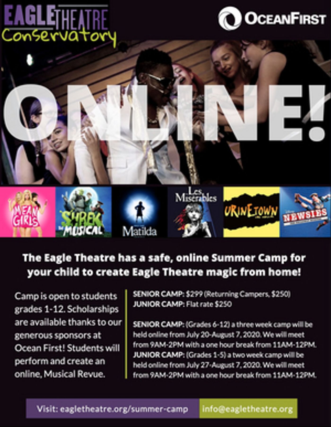 The Eagle Theatre Offers Online Theatre Camp for Young Performers  Image