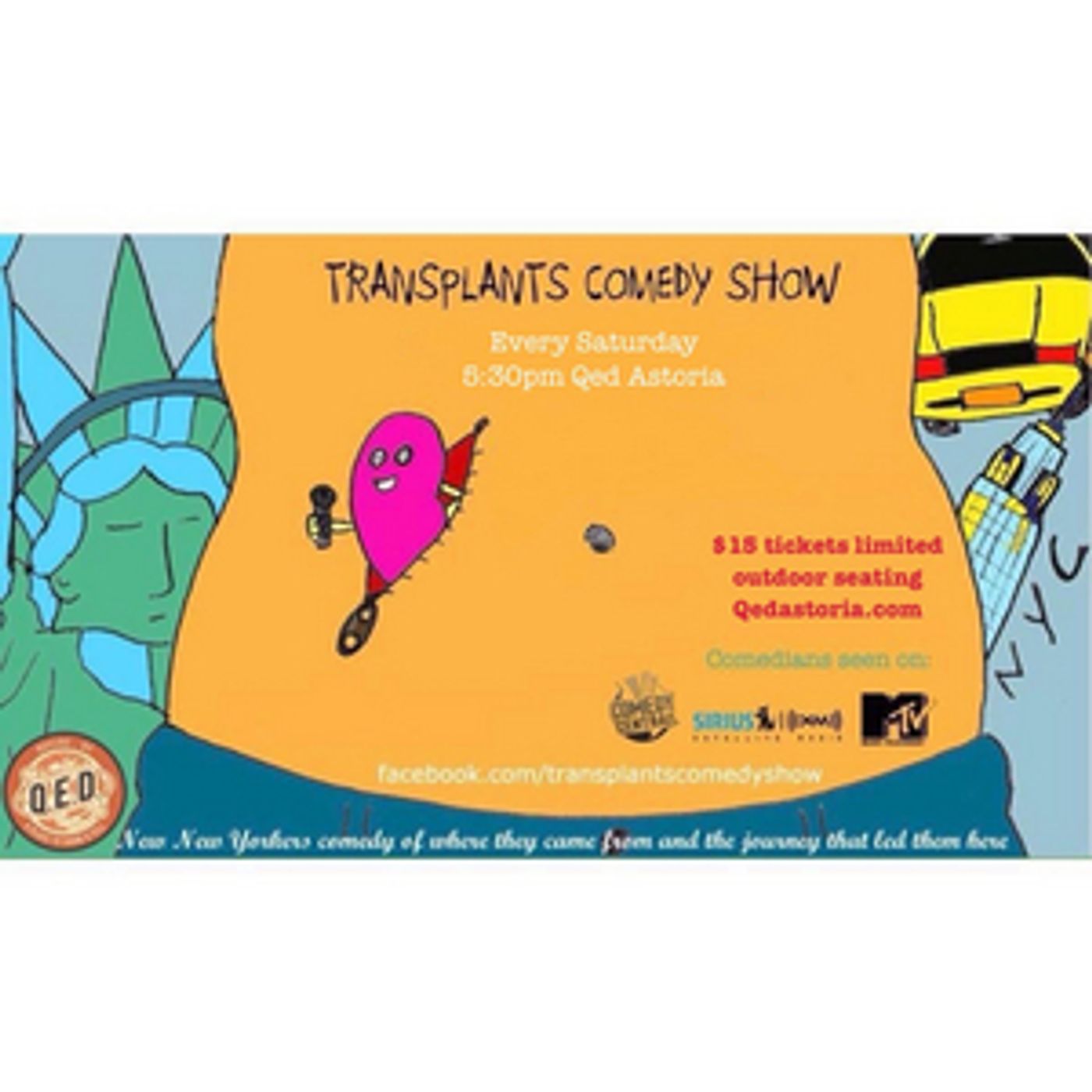 QED Presents Transplants Comedy Live Backyard Show  Image