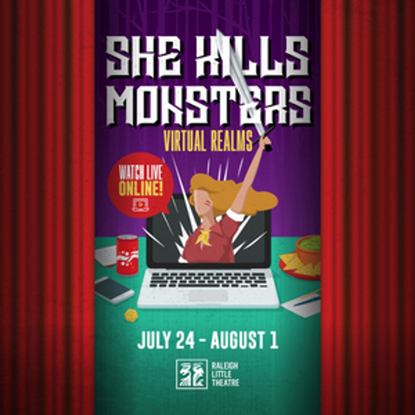 Raleigh Little Theatre's Teens on Stage and Teens Backstage Present SHE KILLS MONSTERS: VIRTUAL REALMS  Image