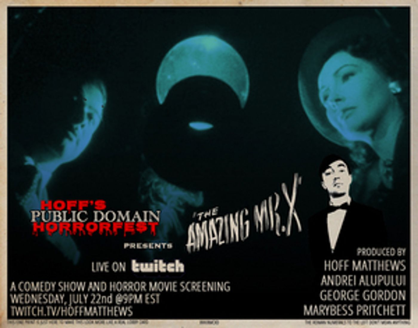 HOFF'S PUBLIC DOMAIN HORRORFEST Returns With THE AMAZING MR. X HOFF'S PUBLIC DOMAIN HORRORFEST Returns With THE AMAZING MR. X Image