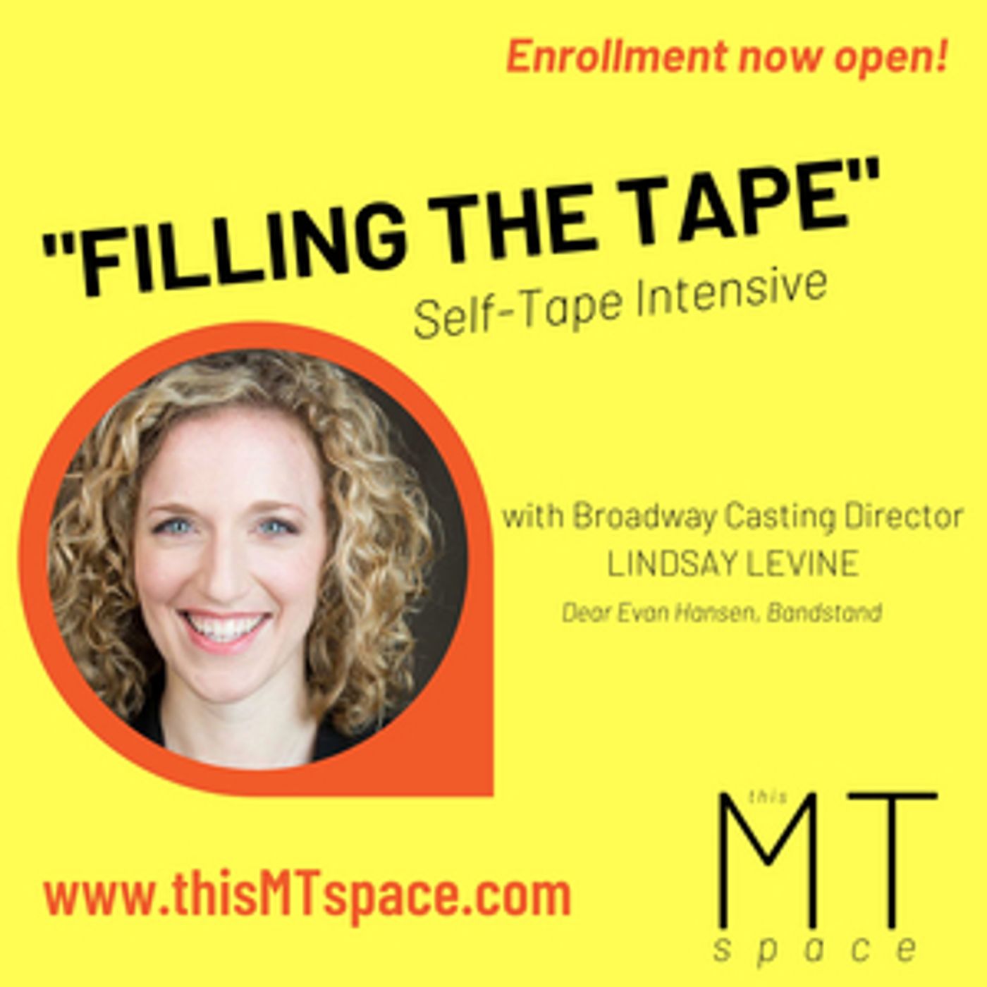 This MT Space Announces Self-Tape Intensive with Lindsay Levine  Image