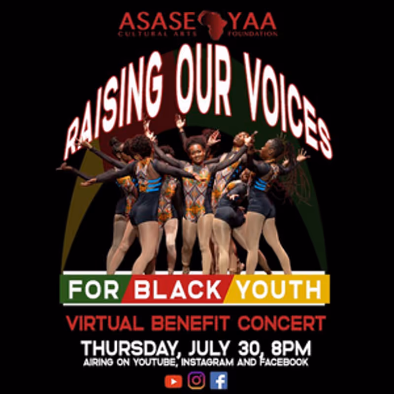 Asase Yaa Cultural Arts Foundation Announces RAISING OUR VOICES FOR BLACK YOUTH BENEFIT CONCERT Image