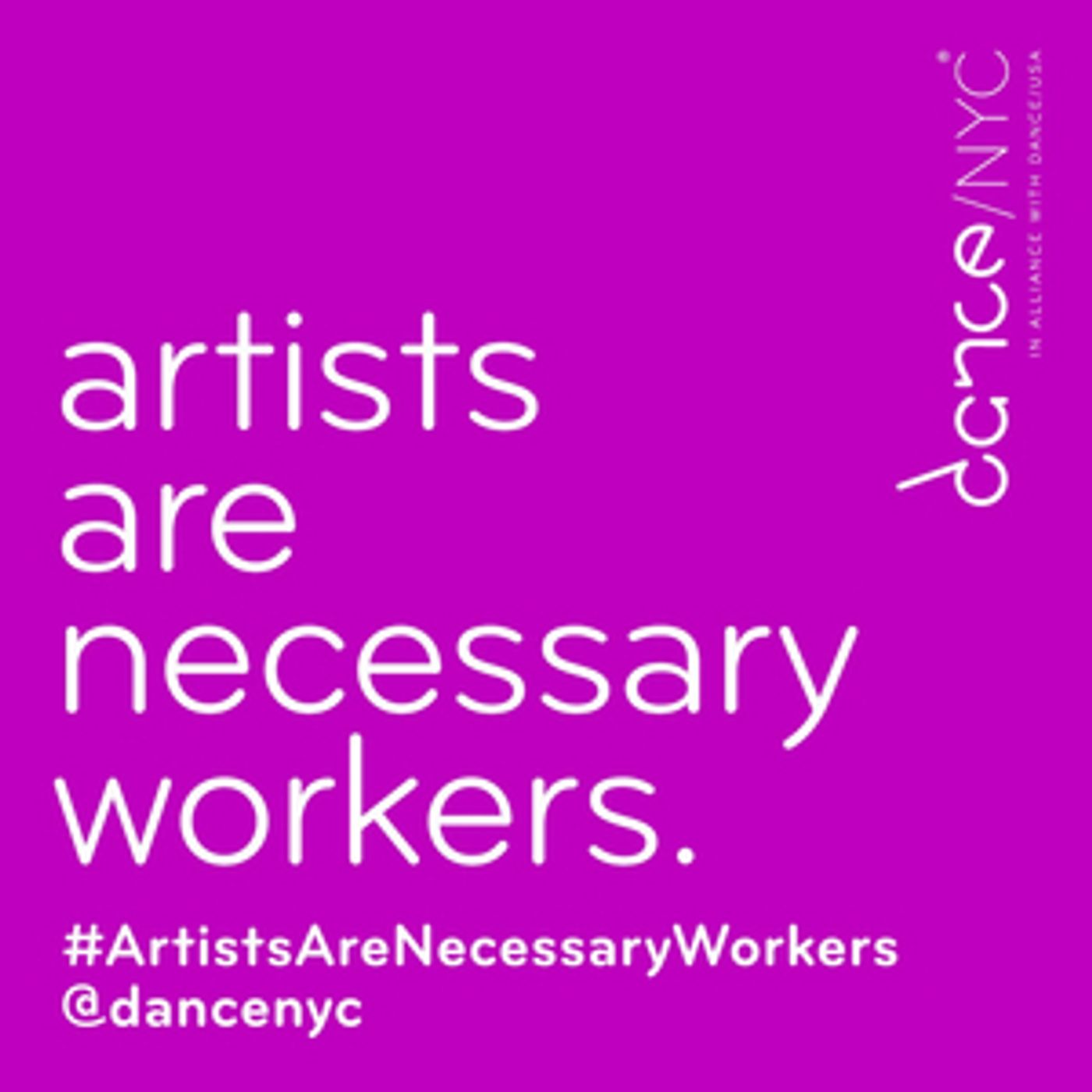 Final #ArtistsAreNecessaryWorkers Conversations Announced Final #ArtistsAreNecessaryWorkers Conversations Announced Image