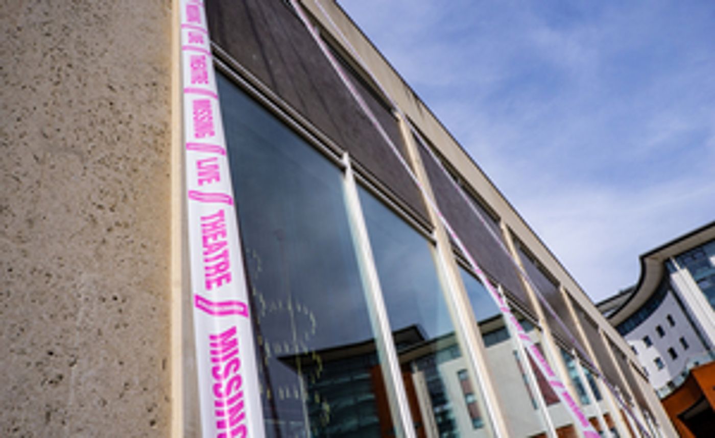 Belgrade Theatre Wrapped in a Message of Hope Belgrade Theatre Wrapped in a Message of Hope Image