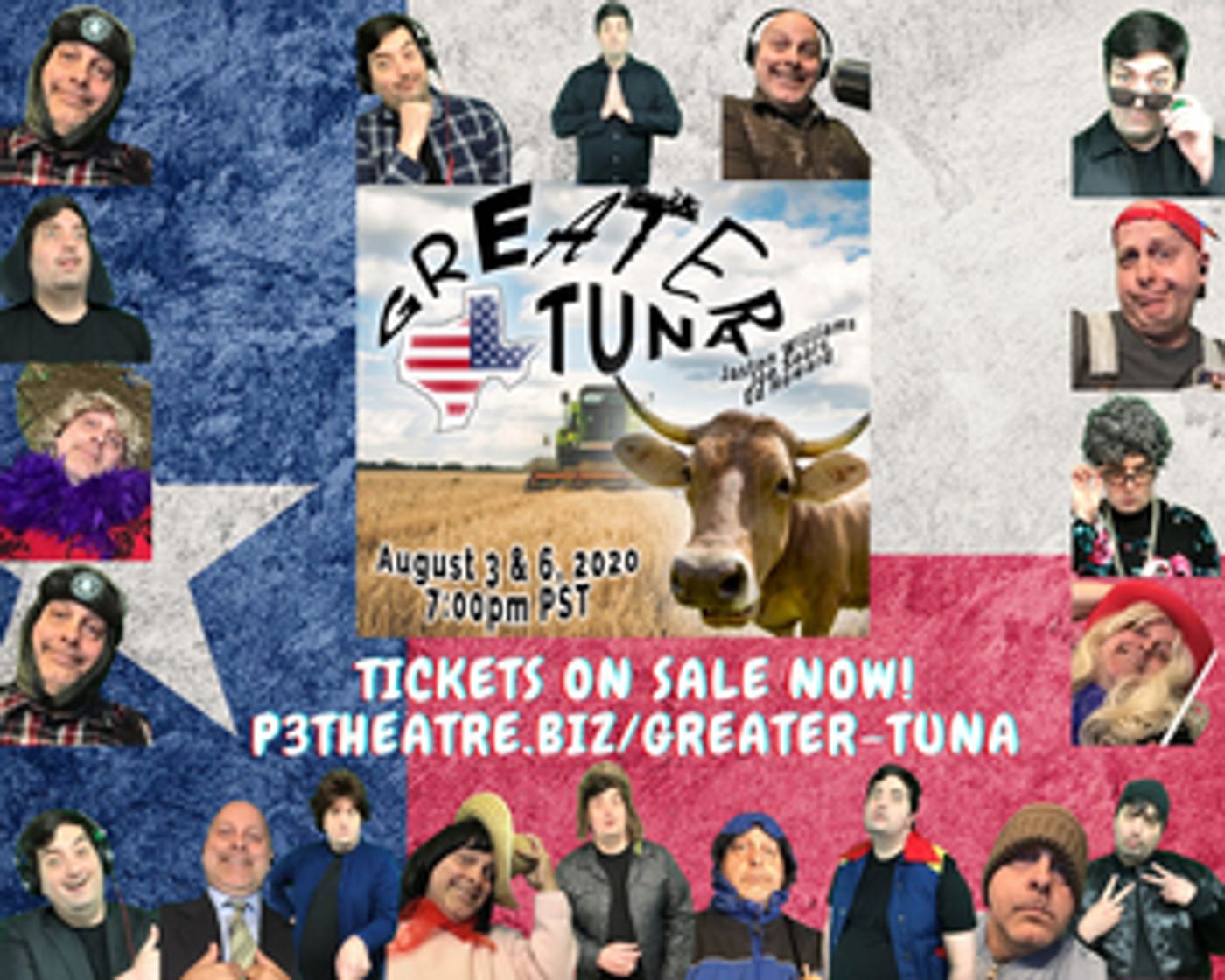 Interview: Jon Peterson of P3 Theatre Company on Presenting Streaming Performances of Tour-de-Farce Comedy GREATER TUNA  Image