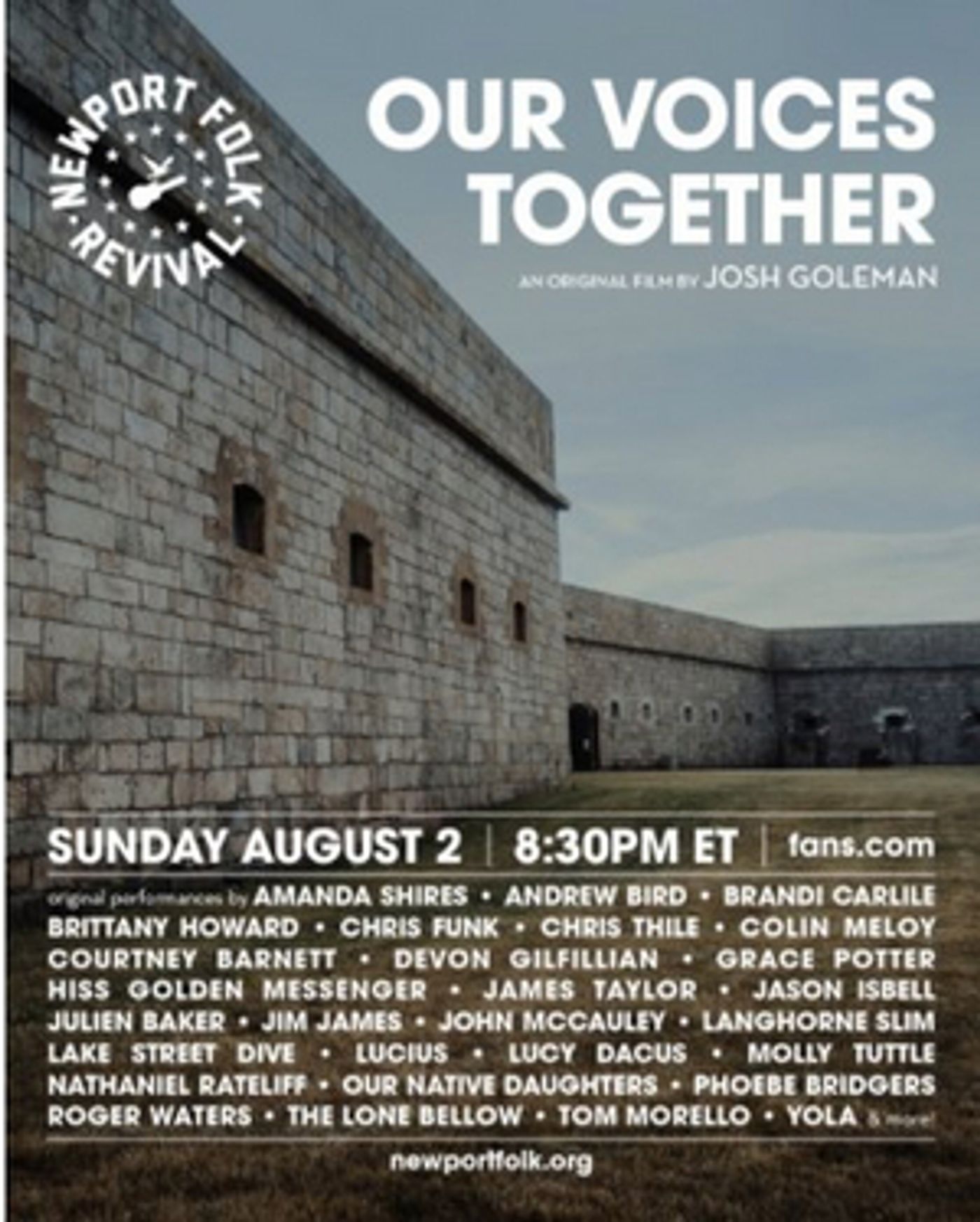 Newport Folk Festival Announces Line-Up For 'Our Voices Together' Feature Film Event  Image