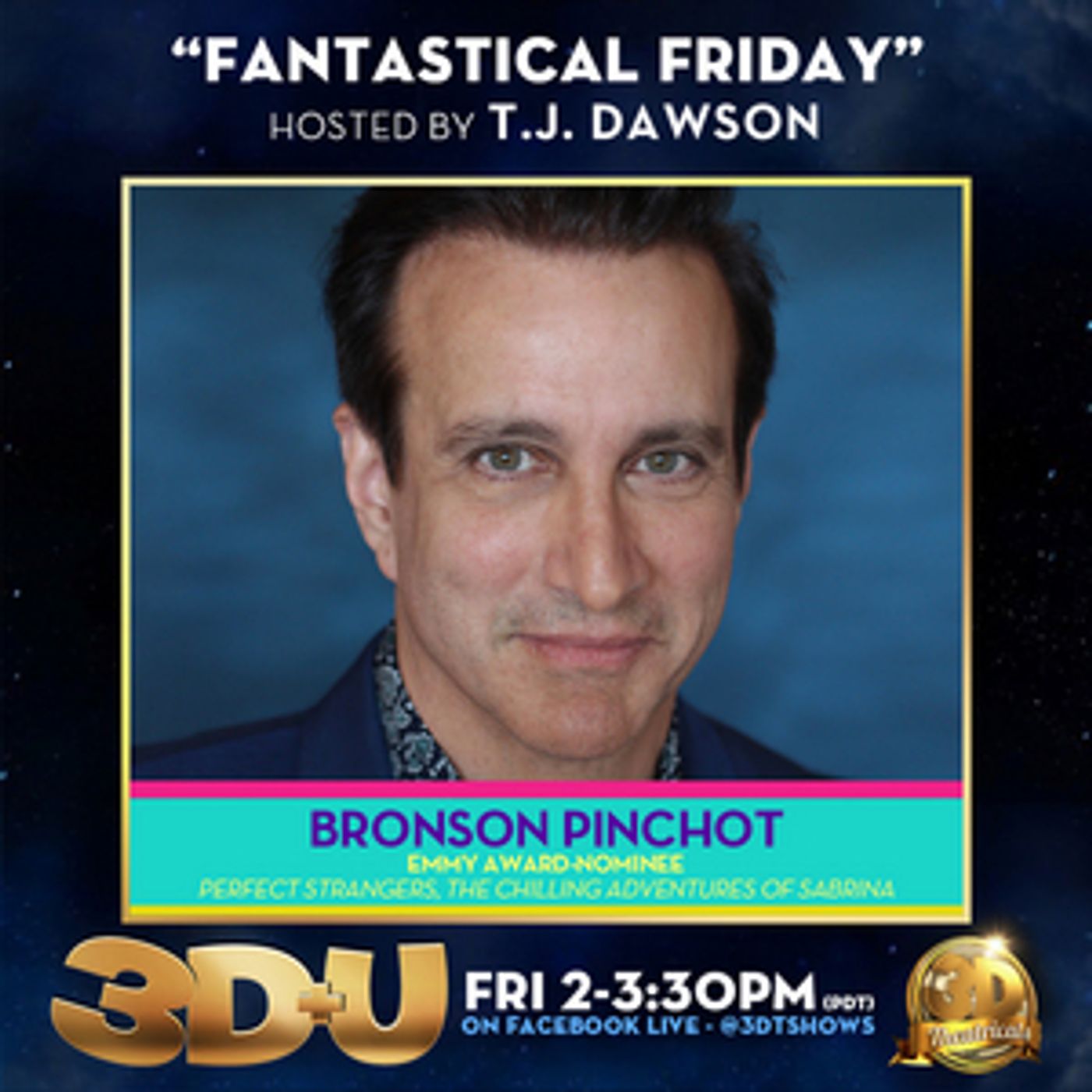 Bronson Pinchot to Appear on 3D+U This Friday  Image