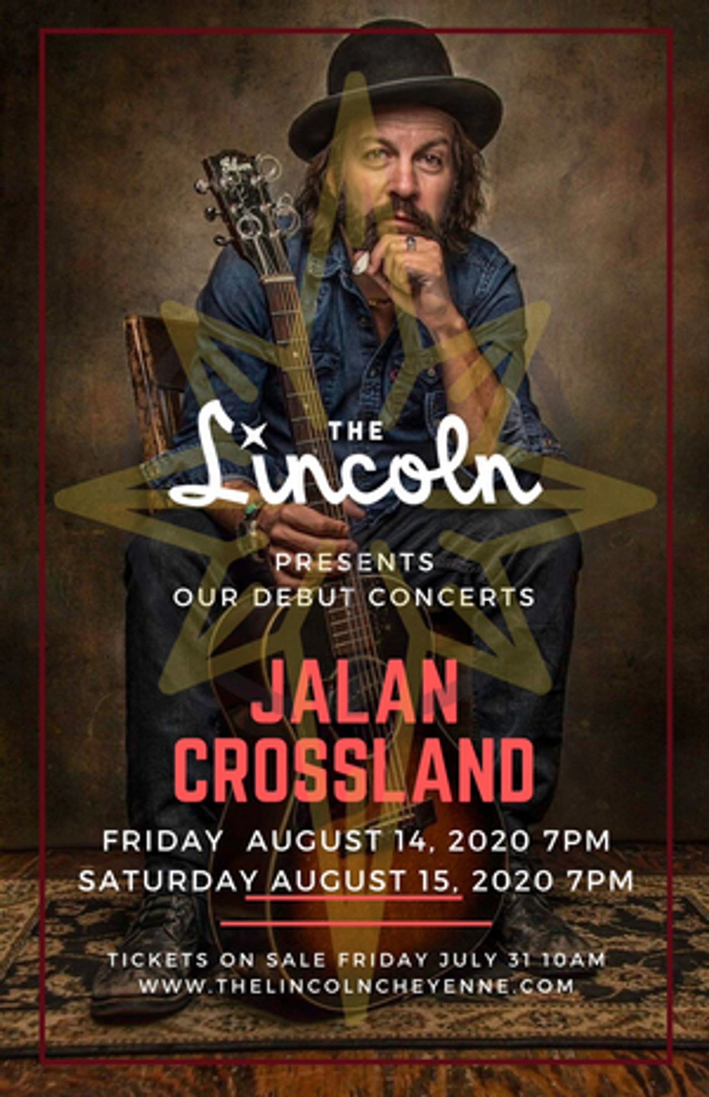 Lincoln Theater in Cheyenne Will Host its Debut Show, a Performance From Jalan Crossland Lincoln Theater in Cheyenne Will Host its Debut Show, a Performance From Jalan Crossland Image