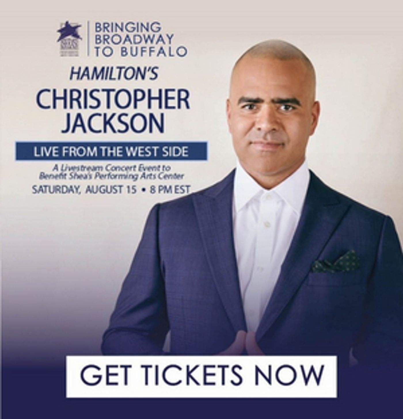 Shea's Will Present a Virtual Benefit Concert With HAMILTON'S Christopher Jackson  Image