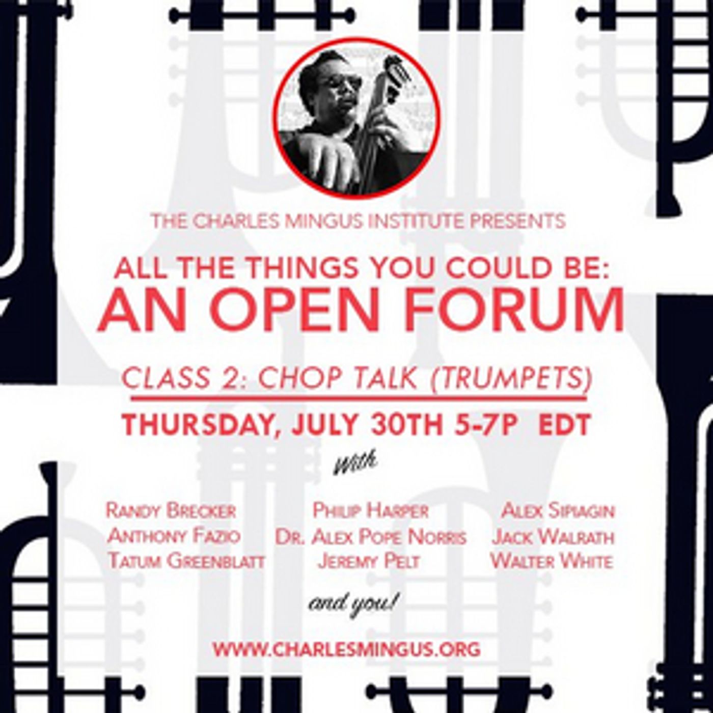 The Charles Mingus Institute Presents: Mingus Trumpet Forum/ 'Clark in the Dark'  Image