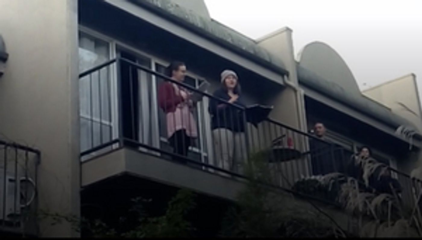 LISTEN: Opera Singers and University of Melbourne Students  Discuss Performing Outdoor Concerts on Their Balcony For Neighbors  Image