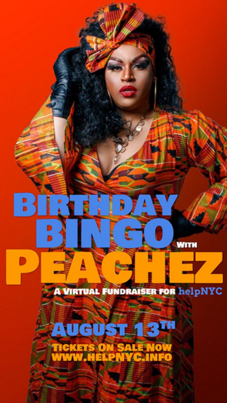 Birthday BINGO With Peachez To Benefit The Work Of HelpNYC  Image
