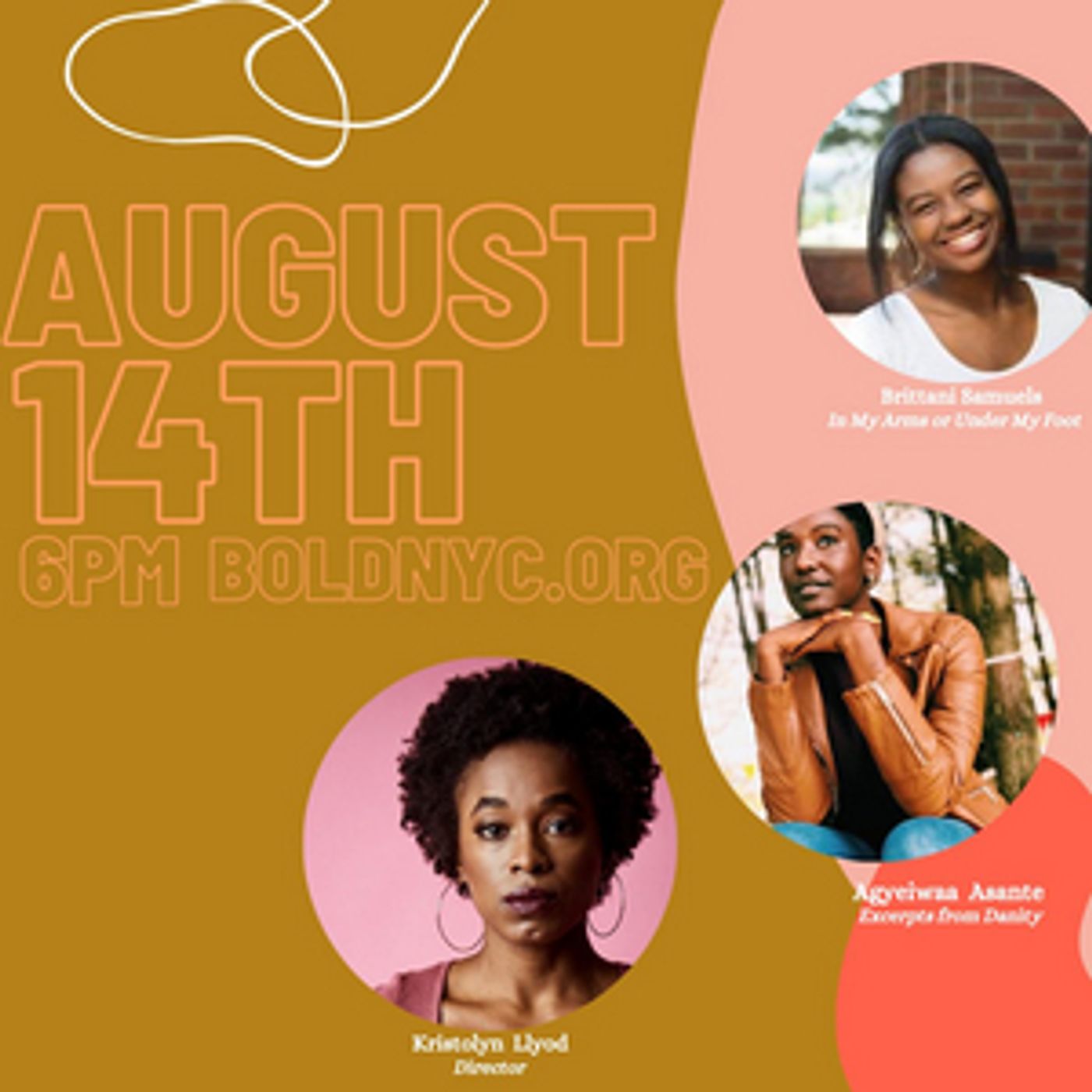 BOLD Presents BOLD2020, a Festival of New Short Works by Agyeiwaa Asante​, ​Brittani Samuel, Chanel Carroll and More  Image