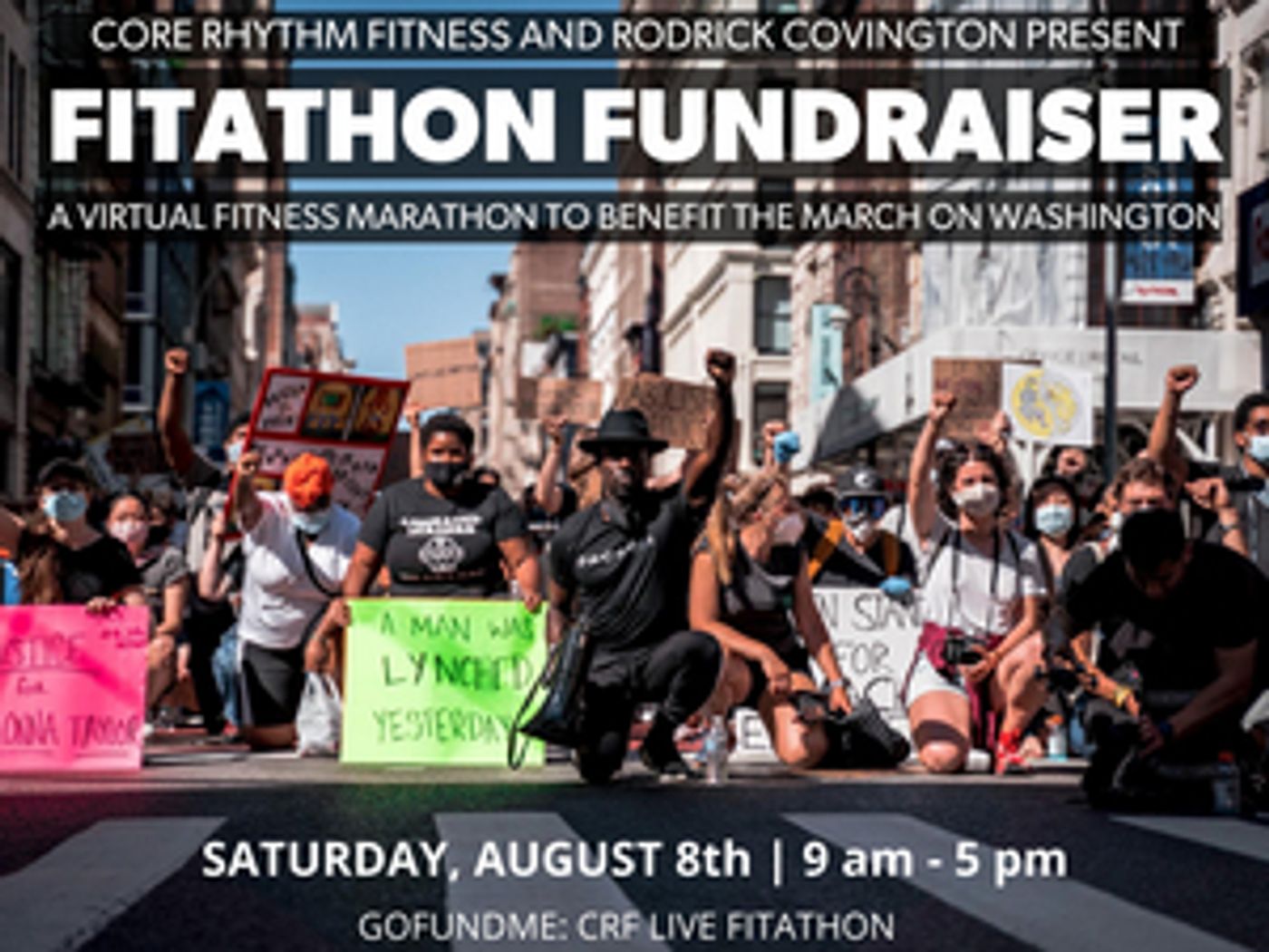 Rodrick Covington's Core Rhythm Fitness is Hosting a Virtual Fundraiser to Benefit the Black Lives Matter Movement  Image