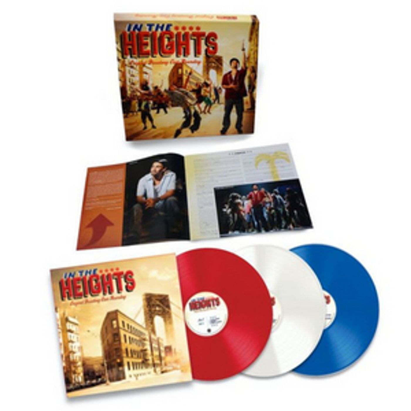 IN THE HEIGHTS Original Broadway Cast Recording to be Released as Red, White & Blue Vinyl 3-LP Box Set IN THE HEIGHTS Original Broadway Cast Recording to be Released as Red, White & Blue Vinyl 3-LP Box Set Image