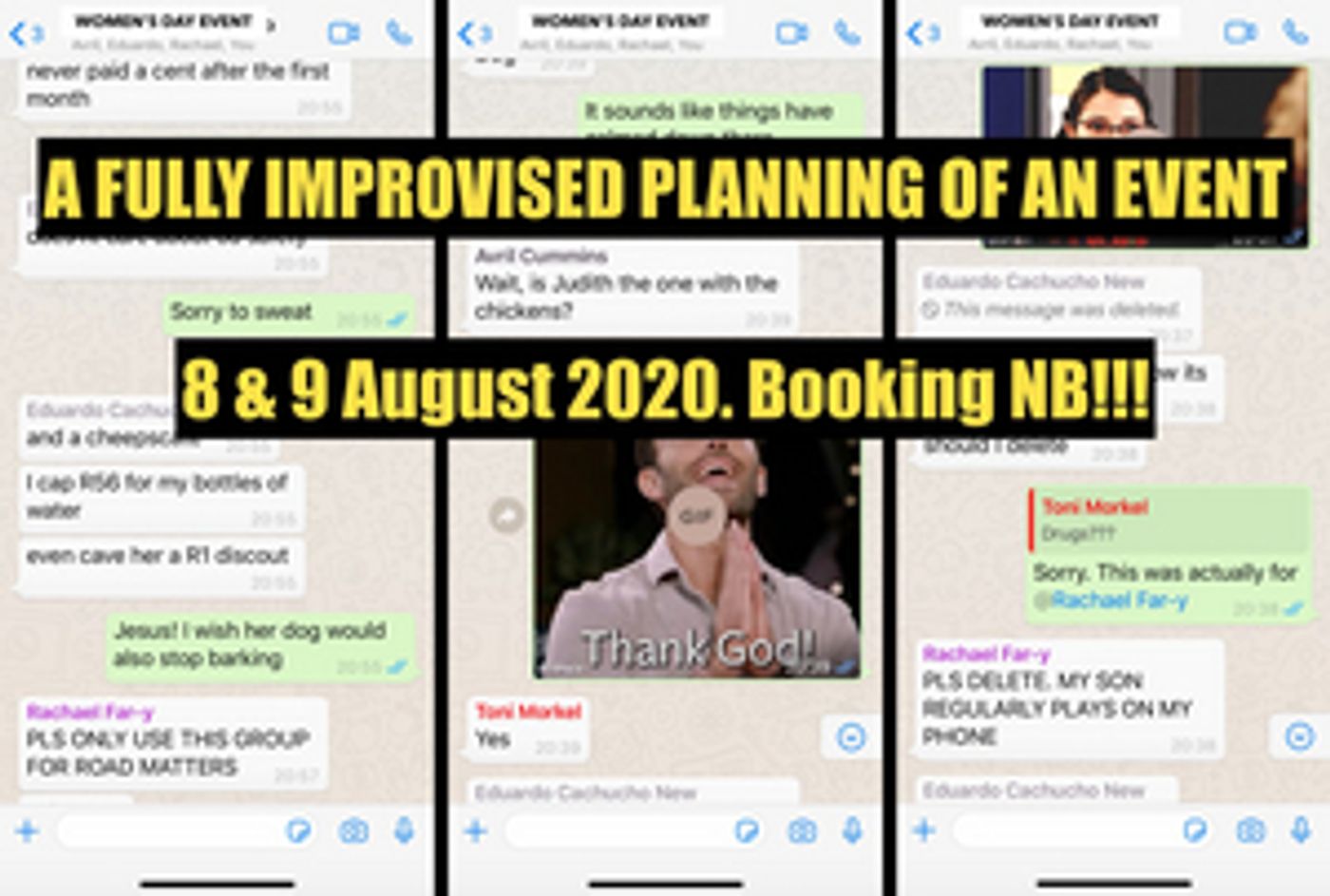 POPArt Theatre Presents WOMEN'S DAY EVENT: An Improvised What's App Show  Image