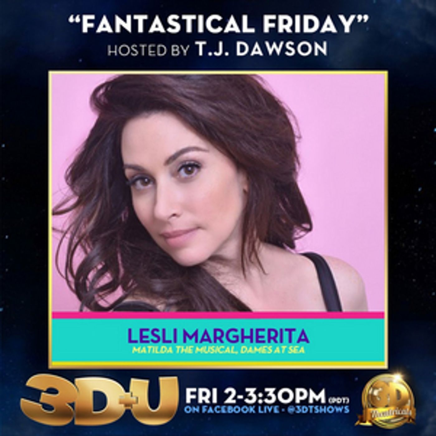 Lesli Margherita to Appear on 3D+U  Image