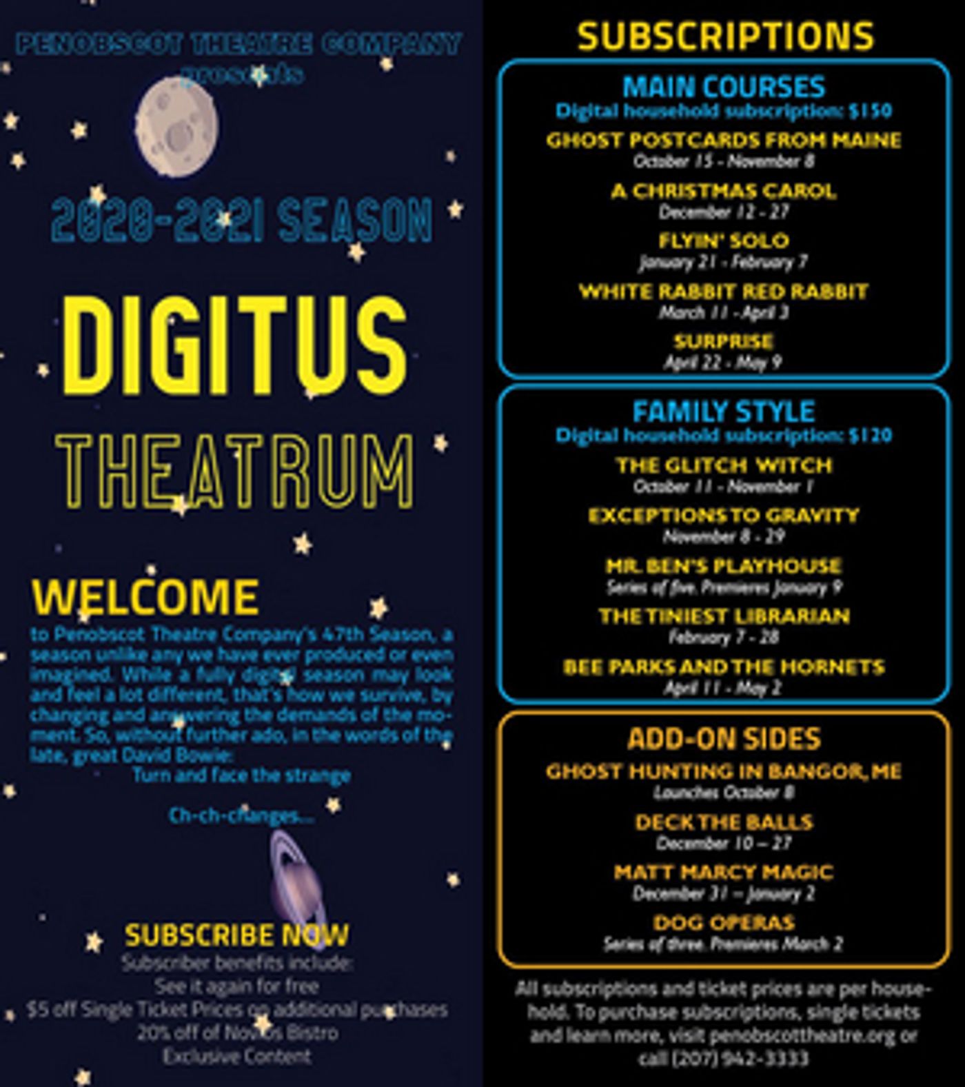 Penobscot Theatre Company Announces Online 2020/21 Main Stage Season Penobscot Theatre Company Announces Online 2020/21 Main Stage Season Image