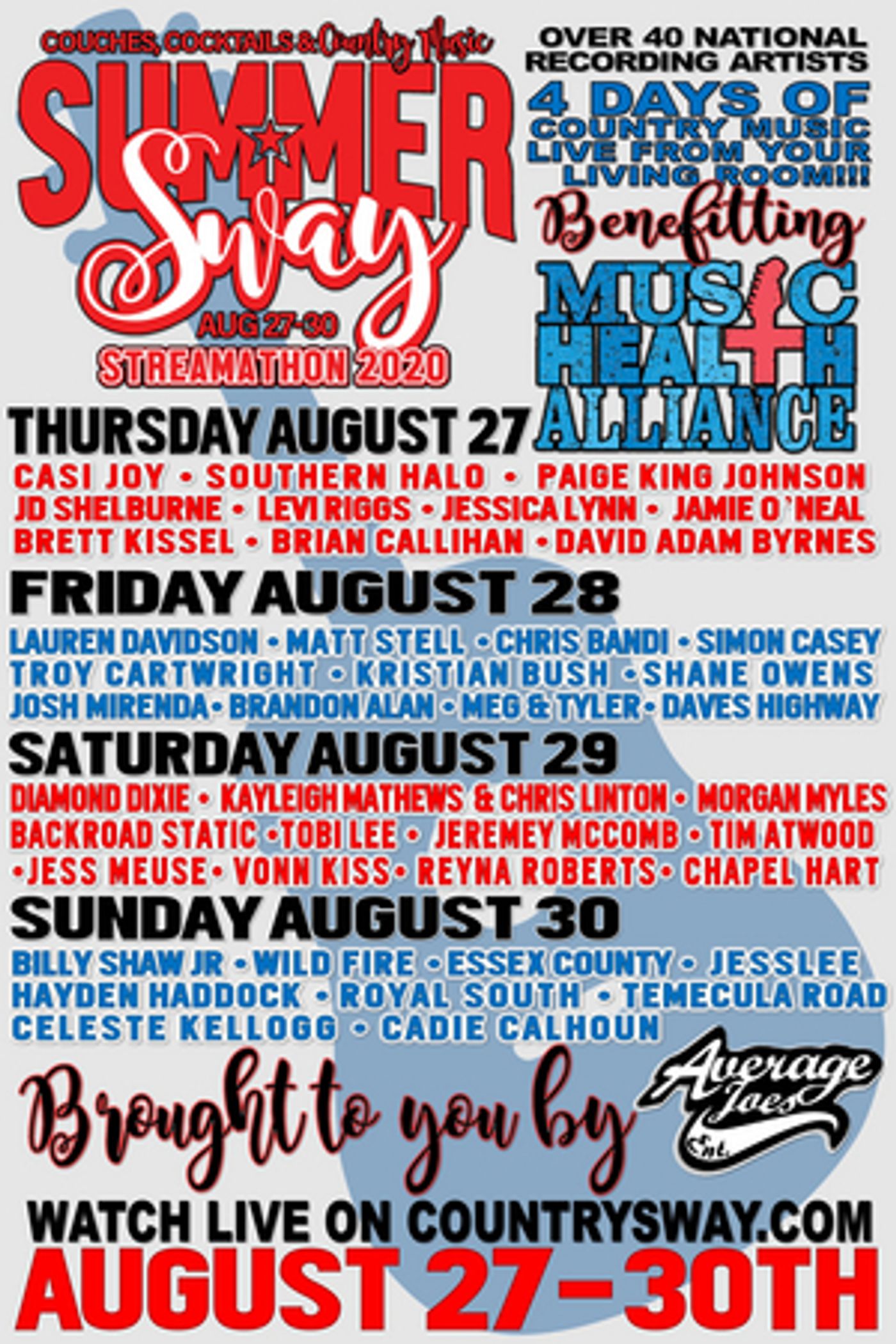 Country Sway's Summer Sway Streamathon Launches This Week  Image