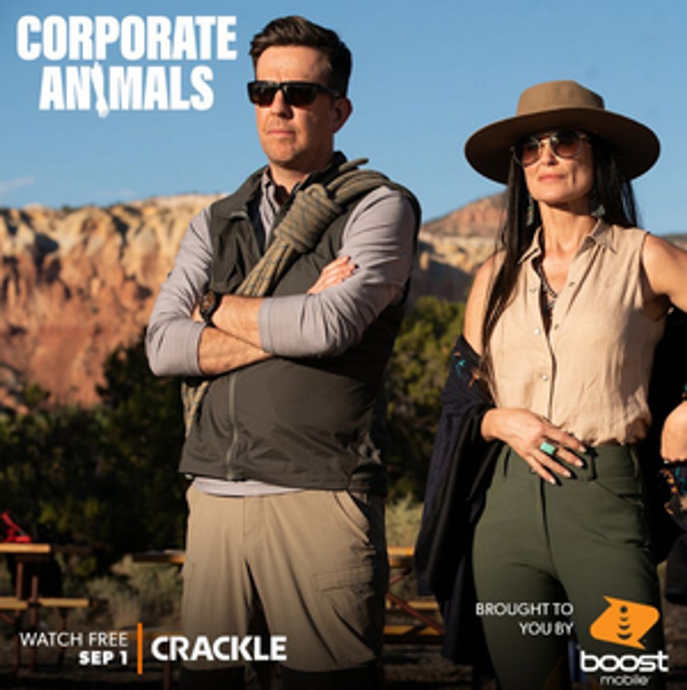 Crackle Announces Launch of Horror Comedy Film CORPORATE ANIMALS Starring Demi Moore, Ed Helms and More  Image