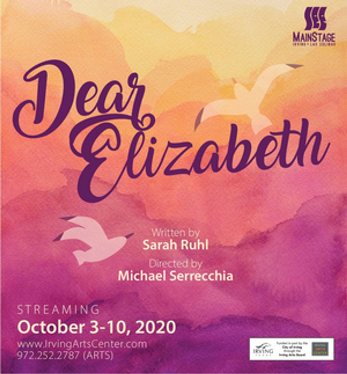 Sarah Ruhl's DEAR ELIZABETH is Next Up at MainStage Irving-Las Colinas Sarah Ruhl's DEAR ELIZABETH is Next Up at MainStage Irving-Las Colinas Image