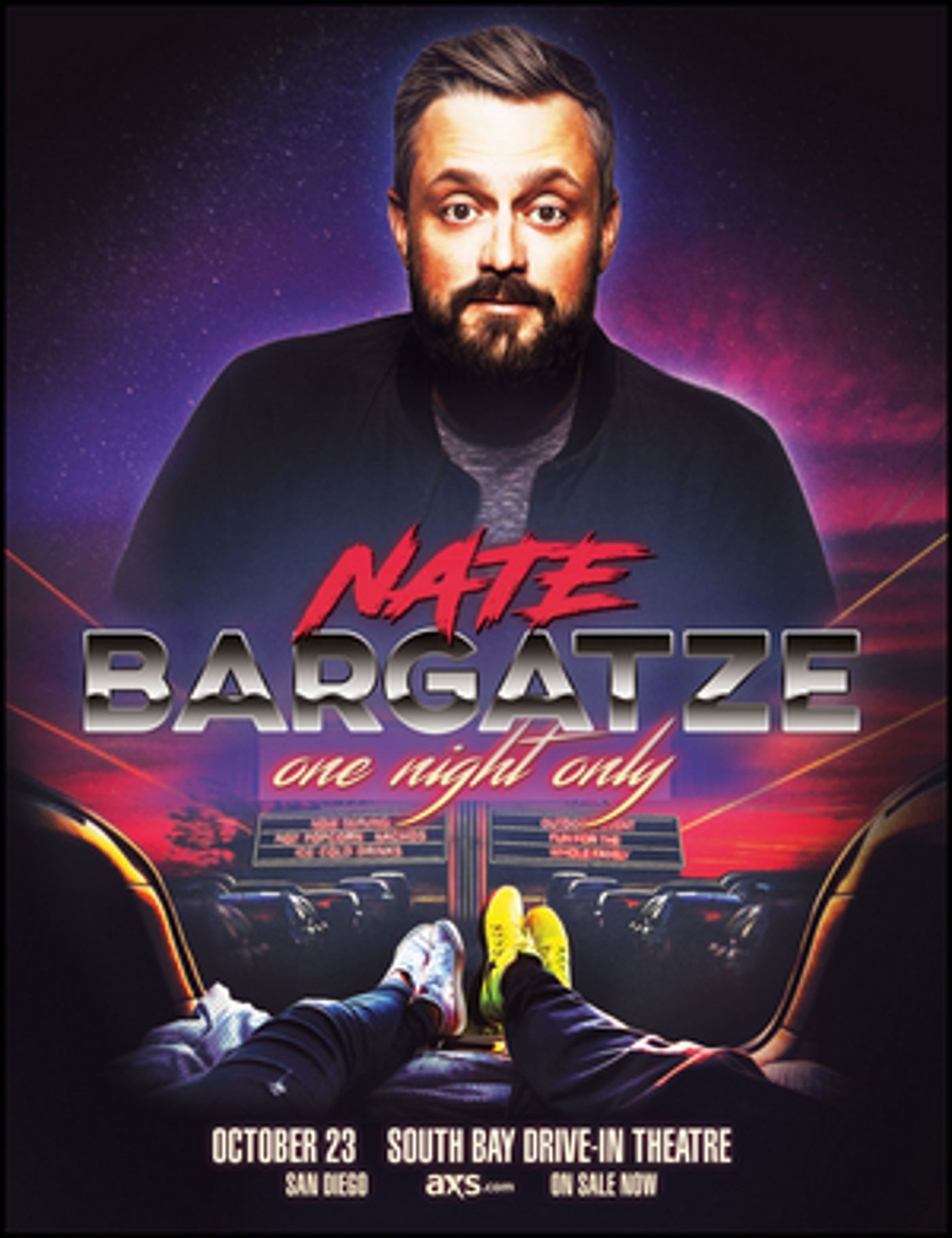 Comedian Nate Bargatze Announces ONE NIGHT ONLY Drive-In Tour Comedian Nate Bargatze Announces ONE NIGHT ONLY Drive-In Tour Image