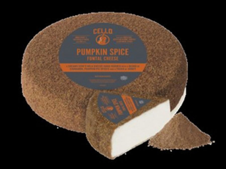 CELLO Debuts Pumpkin Spice Rubbed Fontina Cheese Image