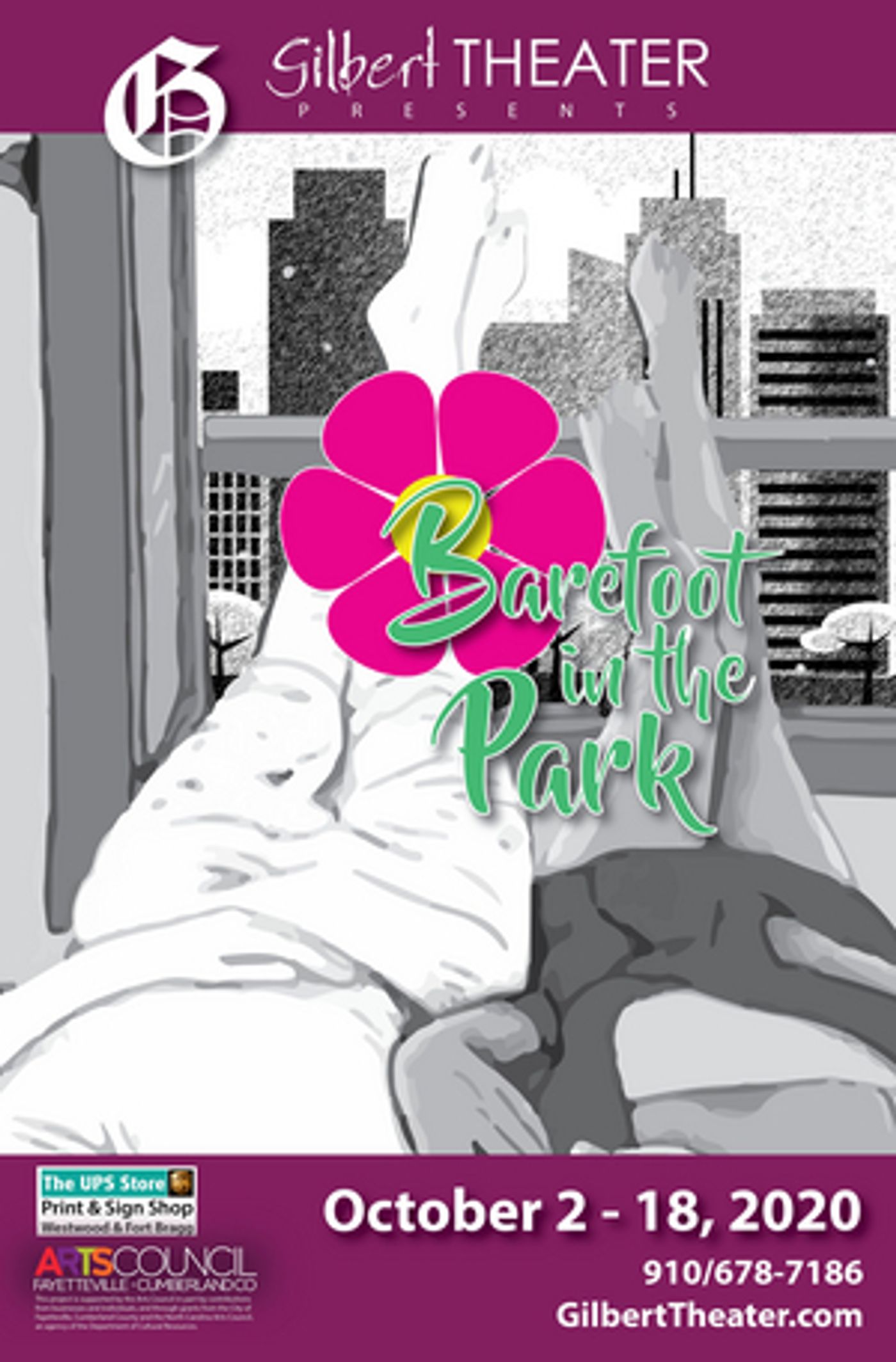 Gilbert Theater in Fayetteville Plans to Reopen October 2 With BAREFOOT IN THE PARK Gilbert Theater in Fayetteville Plans to Reopen October 2 With BAREFOOT IN THE PARK Image
