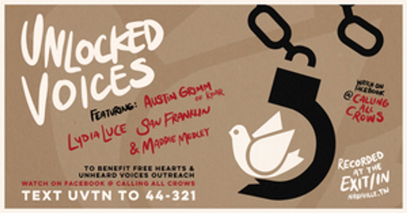Unlocked Voices Announces First In A Series Of Livestream Fundraiser Events  Image