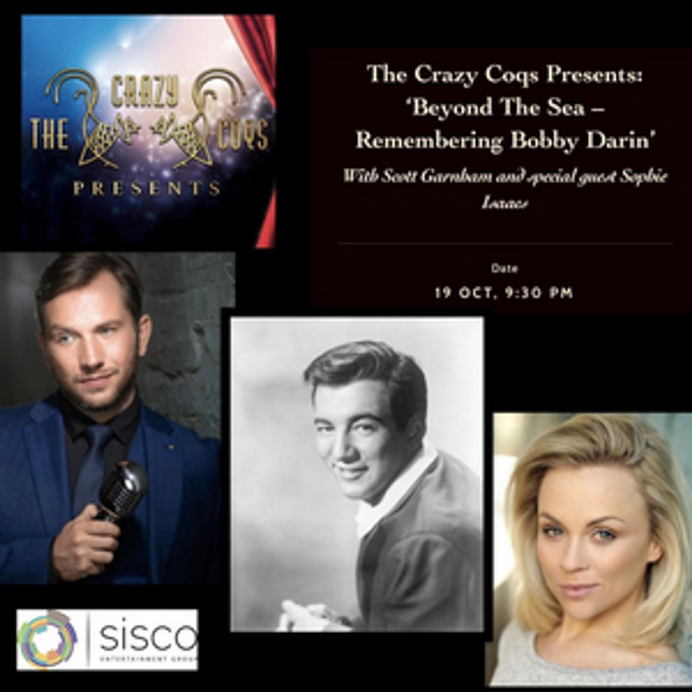 The Crazy Coqs Presents: 'Beyond The Sea – Remembering Bobby Darin' The Crazy Coqs Presents: 'Beyond The Sea – Remembering Bobby Darin' Image