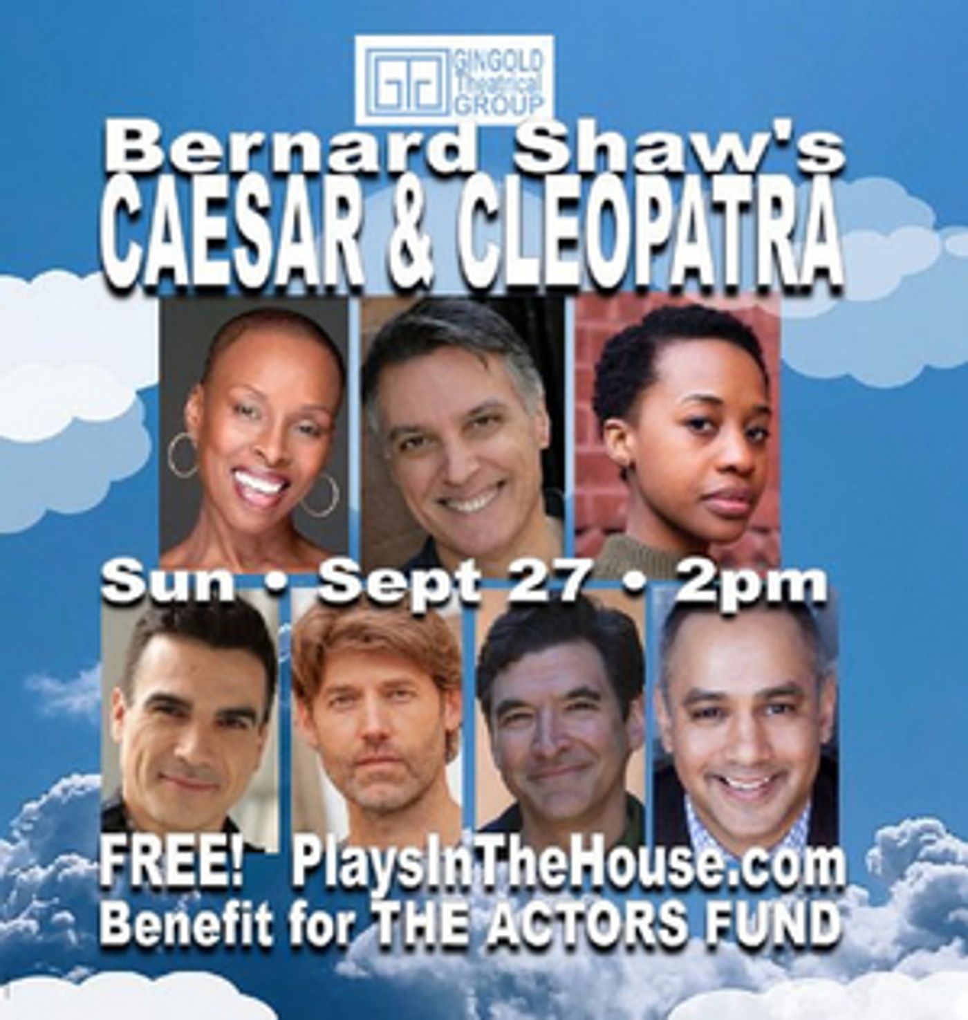 STARS IN THE HOUSE Will Present CAESAR & CLEOPATRA Featuring Robert Cuccioli, Mirirai Sithole and More  Image