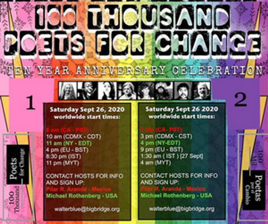 100 Thousand Poets for Change Celebrates 10 Years With Global Readings Image