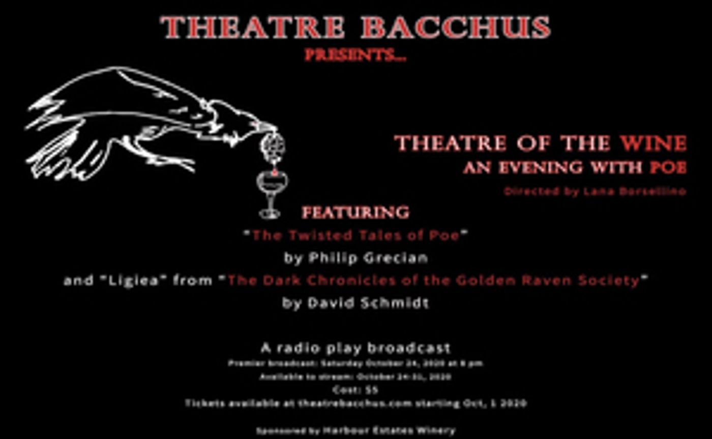 Theatre Bacchus Presents AN EVENING WITH POE Theatre Bacchus Presents AN EVENING WITH POE Image