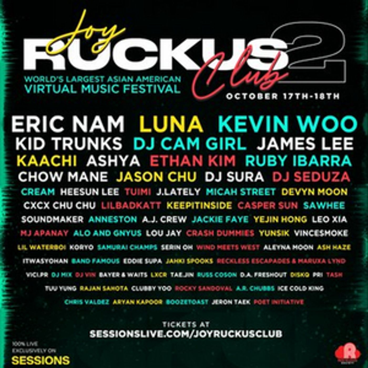 Sessions Partners with Joy Ruckus Club To Stream Largest Virtual Asian American Music Festival Sessions Partners with Joy Ruckus Club To Stream Largest Virtual Asian American Music Festival Image