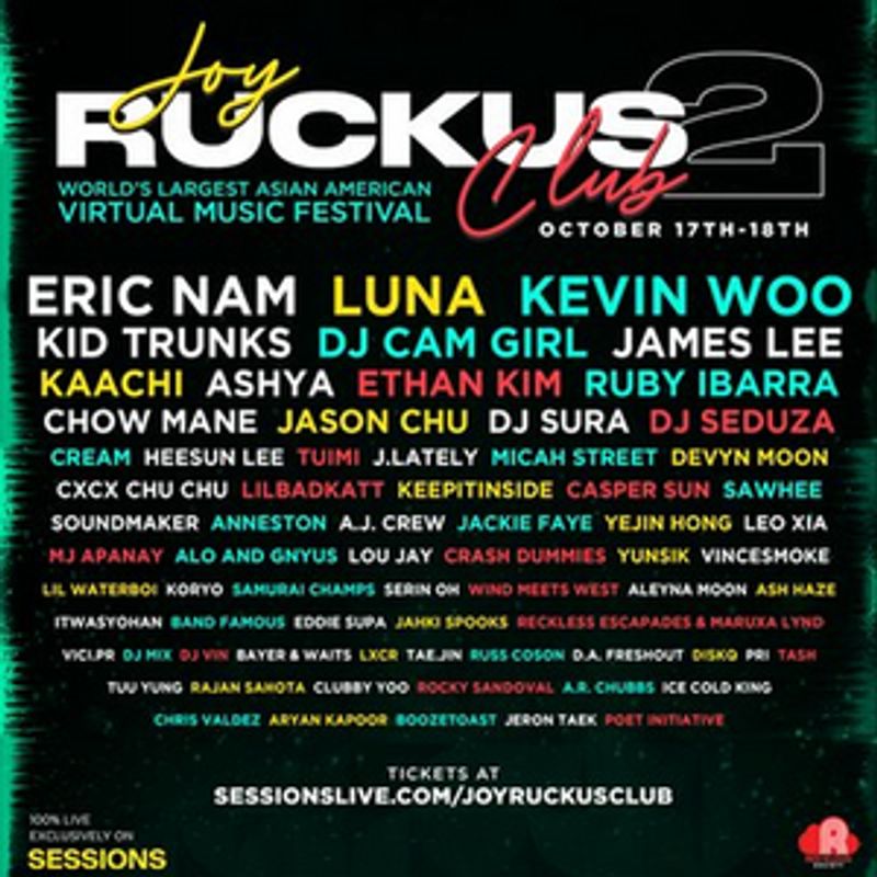 Sessions Partners with Joy Ruckus Club To Stream Largest Virtual Asian American Music Festival Image