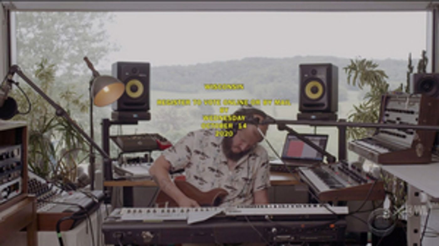 BON IVER Performs '22 (Over S∞∞n)' For Wisconsin  Image