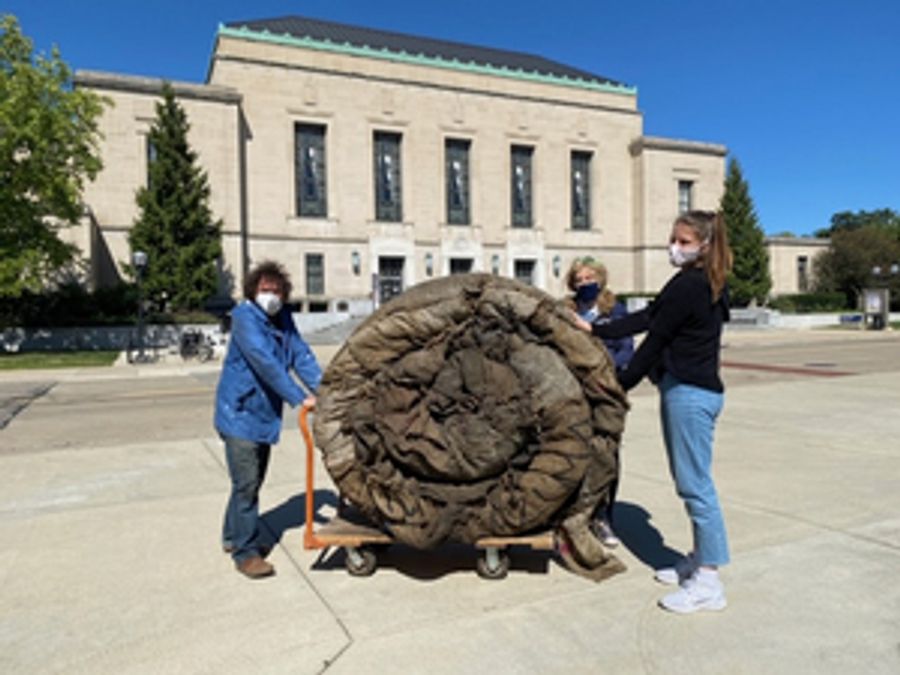 Ghanaian Artist Ibrahim Mahama to Blanket U-M Museum of Art with Jute Sacks Image