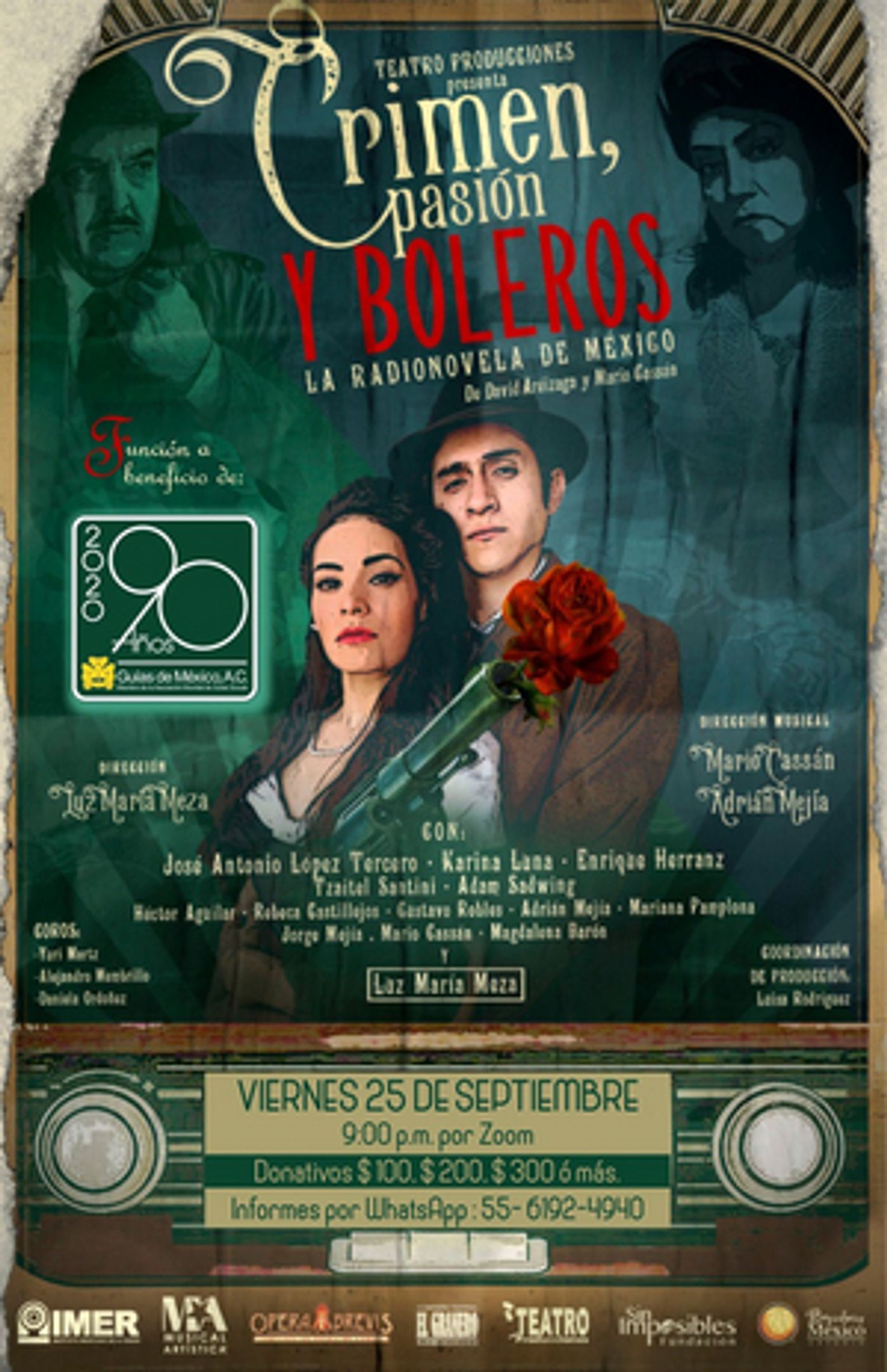 CRIMEN, PASION Y BOLEROS: LA RADIONOVELA DE MEXICO En Streaming Especial Con Causa Social  Image