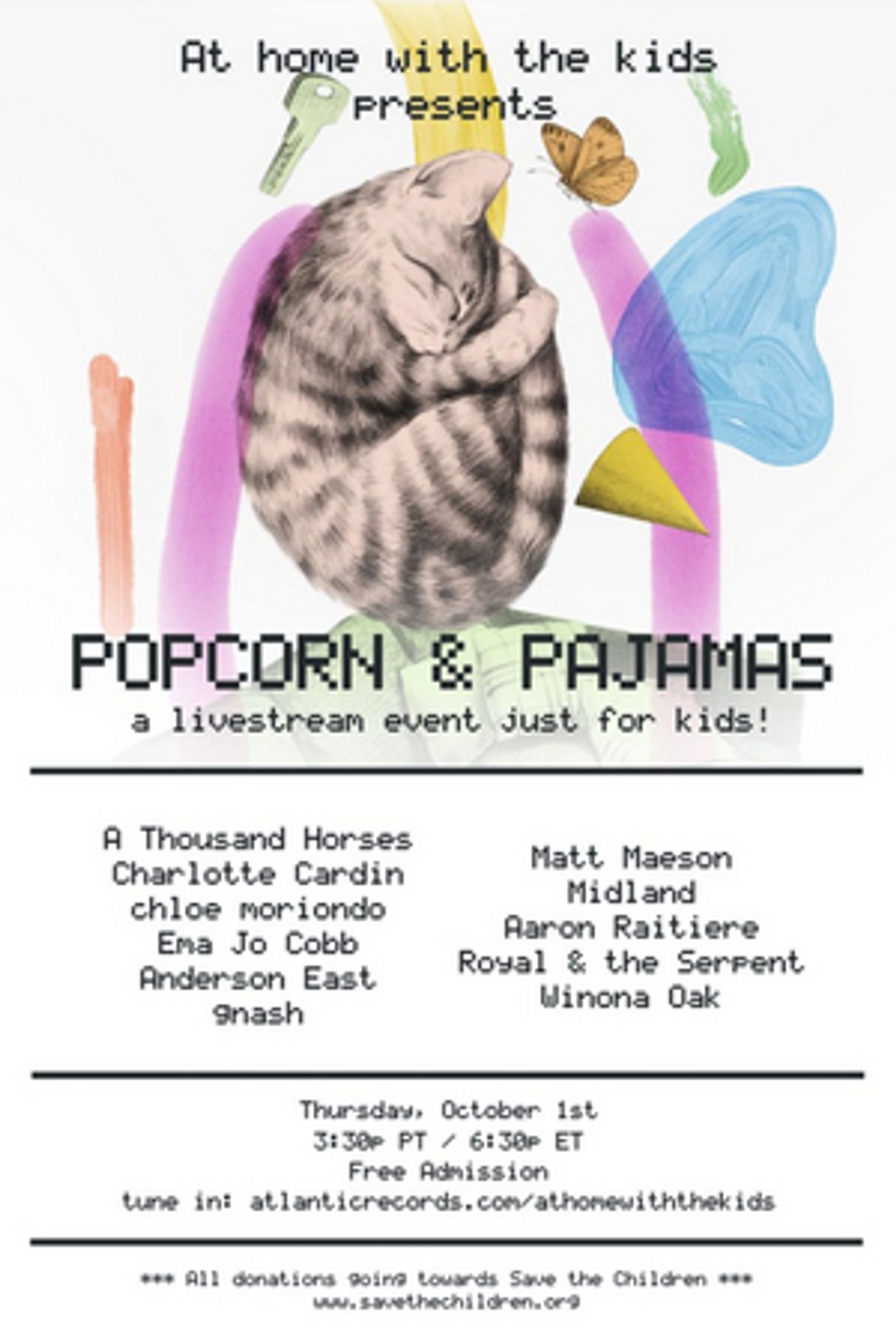 Atlantic Records Will Livestream AT HOME WITH THE KIDS on October 1 Atlantic Records Will Livestream AT HOME WITH THE KIDS on October 1 Image